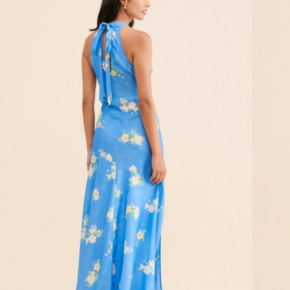 LOVESHACKFANCY Brinda Dress in Blueberry Lemonade - Picture 3 of 4